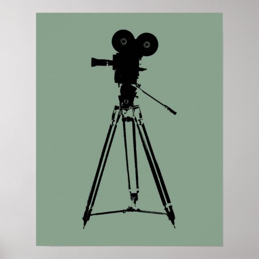 Filmkamera Pop Art Poster (Vorne)