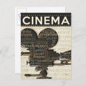 Filmkamera Postkarte (Vorne/Hinten)