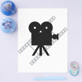 Filmkamera-Symbol Flyer (Einzeln)