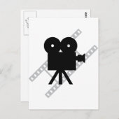 Filmkamera-Symbol Postkarte (Vorne/Hinten)