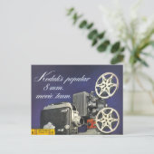 Filmkamera und Projektor 1942 Postkarte (Stehend Vorderseite)