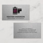 Filmkarton | Camera Shutter Icon Visitenkarte (Vorne/Hinten)