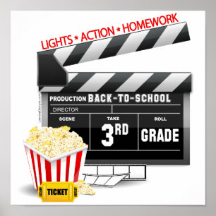 Filmklapboard 3. Klasse Poster