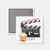 Filmklapboard 6. Klasse Magnet (Vorderseite/Rückseite)