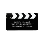 Filmklappe Anschrift Adressaufkleber (Vorne)