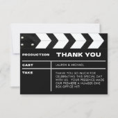 Filmklappe Dankeskarte (Vorderseite)
