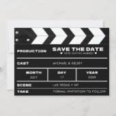 Filmklappe Hochzeit Save The Date (Vorderseite)