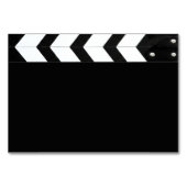 Filmklappe Hochzeit Tischnummer (Rückseite)