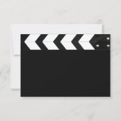 Filmklappe RSVP Karte (Rückseite)