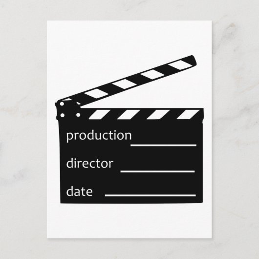 Filmklapper Postkarte (Vorderseite)