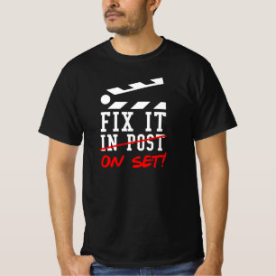 Filmmacher-Geschenk in der Post behoben T-Shirt