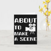 Filmmaker About To Make A Scene Film Making Movie  Karte (Gelbe Blume)