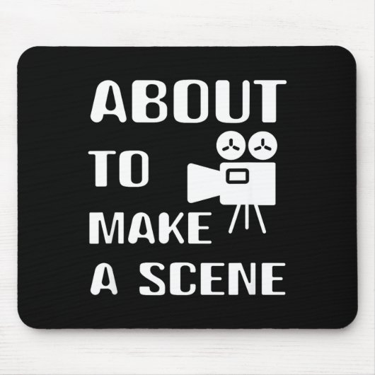 Filmmaker About To Make A Scene Film Making Movie Mousepad (Vorne)