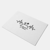 filmmaker cameraman director chair heartbeat fußmatte (Schrägansicht)