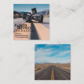 Filmmaker Cinematographie Fotografie Quadratische Visitenkarte (Vorne/Hinten)