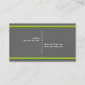 Filmmaker grau, weiß, kalk-grün, auffällig visitenkarte (Rückseite)