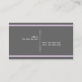 Filmmaker grau, weiß, lila visitenkarte (Rückseite)