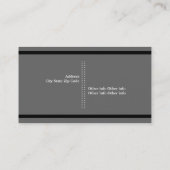 Filmmaker grau, weiß, schwarz auffällig visitenkarte (Rückseite)