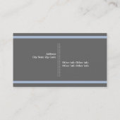 Filmmaker grau, weiß, stahlblau auffallend visitenkarte (Rückseite)