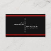 Filmmaker schwarz, weiß, rot auffällig visitenkarte (Rückseite)