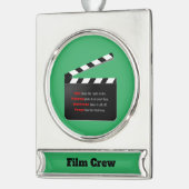 Filmmaterial Crew Swinghaar und Makeup Banner-Ornament Silber (Links)