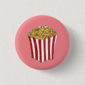 Filmmovie Night Sleepover Buttered Popcorn Tube Button (Vorderseite)