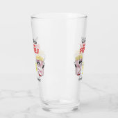 Filmmusik Theater Spaß Popcorn Mascots Pint Beer Glas (Links)