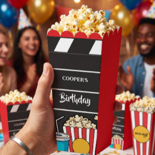 Filmnacht-Geburtstagsfeier für Jungen Geschenkschachtel