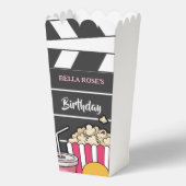 Filmnacht-Geburtstagsfeier für Mädchen Geschenkschachtel (Vorderseite)