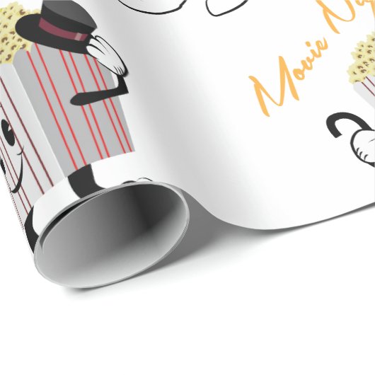 Filmnacht Geschenkpapier (Rolleneckpunkt)