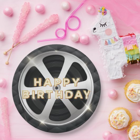 Filmnacht Luxus zum Geburtstag Pappteller (Party)