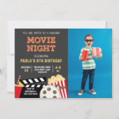 FILMNACHT MIT FOTO-EINLADUNG ANKÜNDIGUNG (Vorderseite)