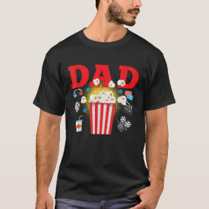 Filmnacht-Party Papa Filmthemen-Geburtstagsfeier T-Shirt