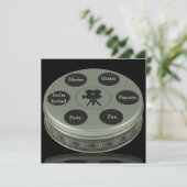 Filmnacht zum Geburtstag Einladung (Stehend Vorderseite)