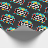 Filmnachtszeichentyppapier Geschenkpapier (Ecke)