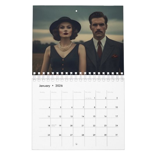 Filmpaar Retro Kalender (Jan 2026)