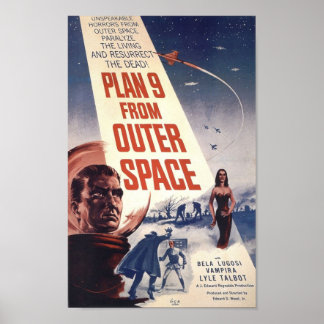 Filmplakat "Plan 9 aus dem Weltraum" Poster