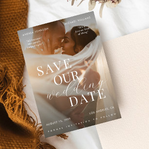 Filmplakat-Stil Filmhochzeit Save The Date