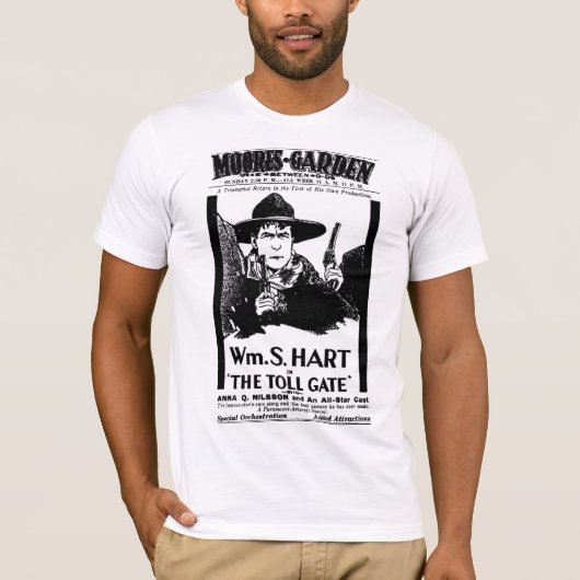 Filmplakat T - Shirt Williams S. Hart 1920 (Vorderseite)