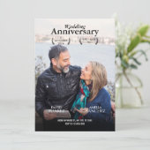 Filmplakat zum Hochzeitstag Foto Einladung (Stehend Vorderseite)