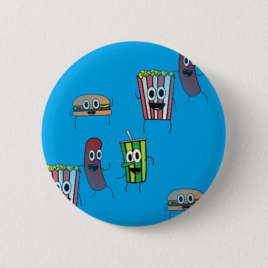 Filmpopcorn Button (Vorderseite)