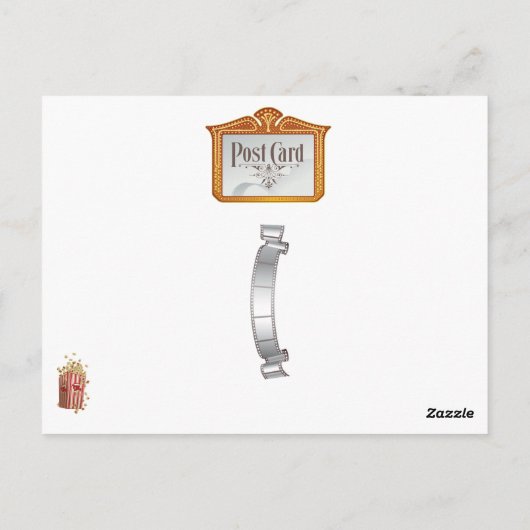 Filmpopcorn Postkarte (Rückseite)