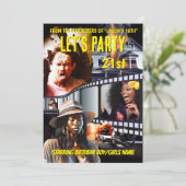 Filmposter DIY Foto Action Drama Erwachsene Party Einladung (Stehend Vorderseite)