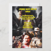 Filmposter DIY Foto Action Drama Erwachsene Party Einladung (Rückseite)