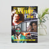 Filmposter DIY Foto-Held Spionage Thriller Erwachs Einladung (Stehend Vorderseite)