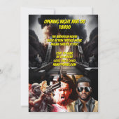 Filmposter DIY Foto-Held Spionage Thriller Erwachs Einladung (Rückseite)