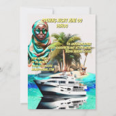 Filmposter Spionage-Kritiker Erwachsene Geburtstag Einladung (Rückseite)