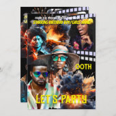 Filmposter Spionage Melanin Helden Foto Einladung (Vorne/Hinten)