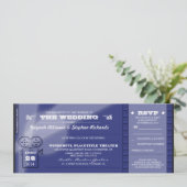 FilmPremiere Hochzeitstickets Einladungen (Stehend Vorderseite)