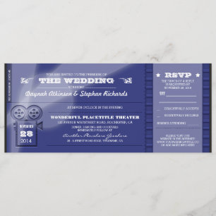 FilmPremiere Hochzeitstickets Einladungen